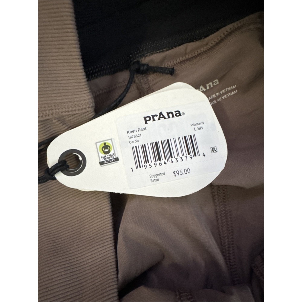 Prana Koen Pant Brown Carob 1973521 Women L  SH NWT - Picture 9 of 15